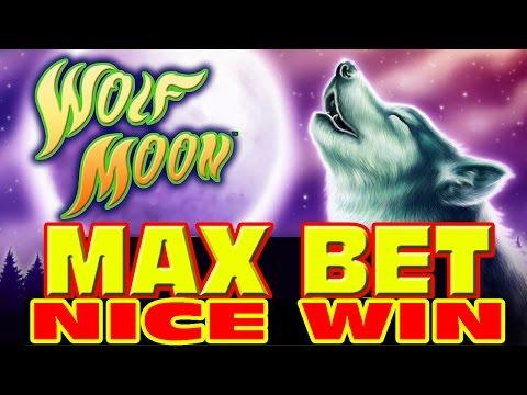WOLF MOON - MAX BET Slot Machine Bonus - Nice Win