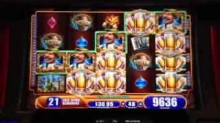 Bier Haus Castle King Progressive Slot Machine Bonus Retrigger Big Win Aria Casino Las Vegas
