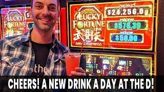 • CHEERS! A New Drink a Day at The D + • Lucky Fortune Link in Las Vegas