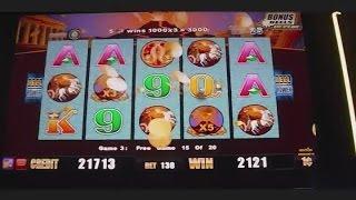 Wonder 4 BIG WIN Pompeii Slot Machine Bonus Free Spins