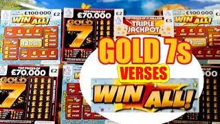 TRIPLE JACKPOT..And..WIN ALL Vs GOLD 7s. And.. REDHOT BINGO