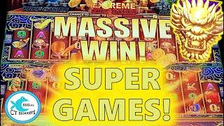 BOOST GOLD DRAGONS DELIVER THE SUPER BIG WIN ON SUPER FREE GAMES! YELLING AT THE SLOT MACHINE WORKS!
