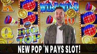 • BIG PAYS on *NEW* Circus Themed BIG TOP Slot with @The Slot Cats  • Pop N' Pays and BCSlots #AD