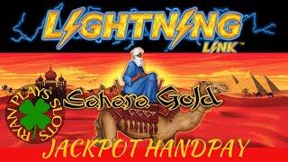 JACKPOT HANDPAY! Lightning Link Sahara Gold | Ryan Plays Slots