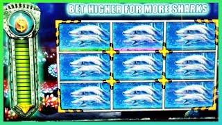 JACKPOT HANDPAY! New Shark Week Slot Machine @San Manuel Casino!!! $3 Bet!