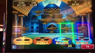 Random genie progressive slot machine bonus
