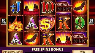 MUSTANG MONEY Video Slot Casino Game with a MUSTANG MONEY FREE SPIN BONUS
