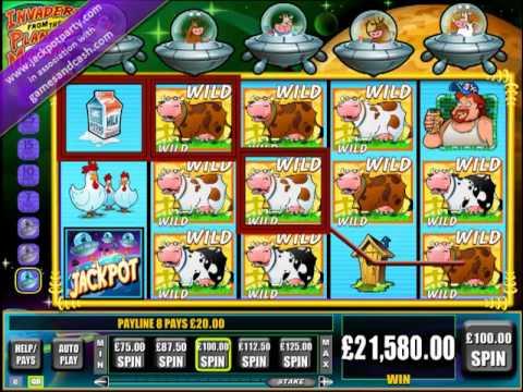 £21,720.00 SUPER BIG WIN (217 X STAKE) INVADERS FROM THE PLANET MOOLAH ™