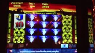 100 Lions BIG slot machine bonus win!