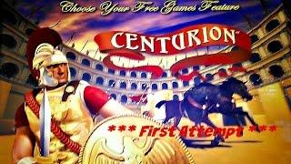 AristOcrat - Centurion : *** First Attempt *** Live Play  on $0.50 bet