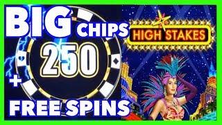 High Stakes Lightning Link Bonus Wins ! Big Chips & Free Spins !