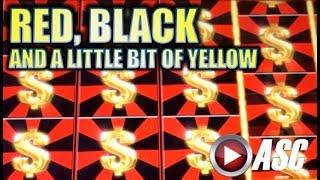 •NEW SLOT!• RED BLACK AND A LITTLE BIT OF YELLOW (Aristocrat) MAX BET Slot Machine Bonus