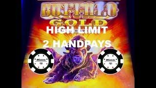 •️(2) HANDPAYS HIGH LIMIT BUFFALO GOLD $30 BONUS SPINS •️SLOT MACHINE MOHEGAN SUN CASINO