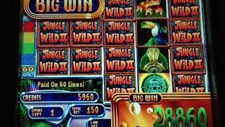 Jungle Wild II - WMS - BIG WIN! Money Burst Slot Machine Bonus