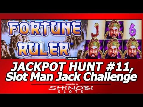 Jackpot Hunt #11 - Slot Man Jack Challenge #3 in Fortune Ruler Slot by WMS (nickel denom)