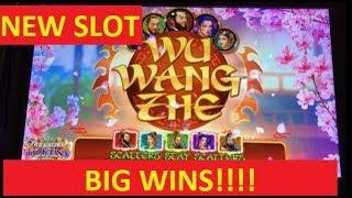 NEW WU WANG ZHE SLOT AND OTHER BIG WINS!!!! POKIES!!!
