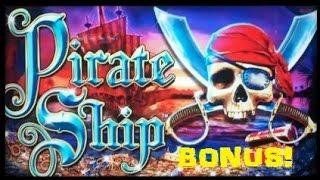 WMS G+ Deluxe Slot Machine Pirate Ship Bonus Spins