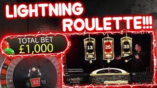 £1,500 vs Lightning Roulette!!
