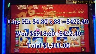 Super Big Win $$$$•Aristocrat Lucky 88 Slot & Konami at Harrah's Casino