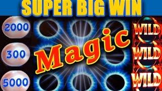 MAGIC! **SUPER BIG WIN** - ALL MAGICAL SLOT FEATURES! - Slot Machine Bonus