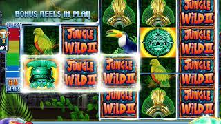 JUNGLE WILD II Video Slot Casino Game with an "EPIC WIN" FREE SPIN BONUS