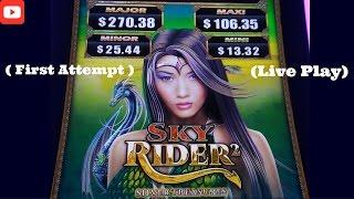 ( First Attempt ) Aristocrat - Sky Rider 2 : Live Play on Max Bet