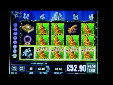 £56.30 SUPER BIG WIN (112 X Stake) on Crystal Forest™ slot game at Jackpot Party®
