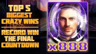 Top 5 Biggest crazy wins | Record win. The Final Countdown slot