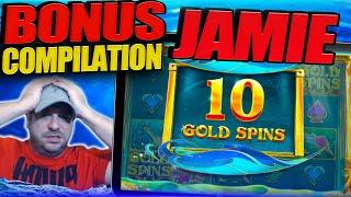 JAMIE SLOTS BONUS COMPILATION!! Pink Elephants 2, Dragon Tribe, Fairy Queen And More!!