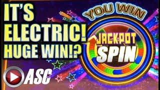 •IT’S ELECTRIC!• •MAKE U SWEAT!• BUILD A BONUS FEATURE & JACKPOT SPIN! (Bally) Slot Machine Bonus