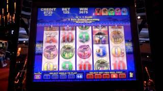 Slot machine bonus win on African Storm by Aristocrat