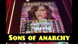 SONS of ANARCHY slot machine NO-LIMIT SPINS and BONUS WIN!