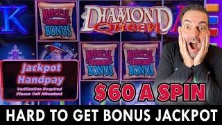⋆ Slots ⋆ Diamond Queen ⋆ Slots ⋆ $60 Spins Landing Hard To Get Bonus!