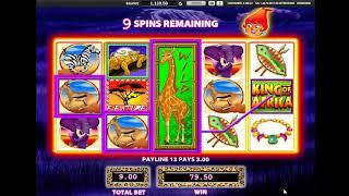 King of Africa slot - 324 win!