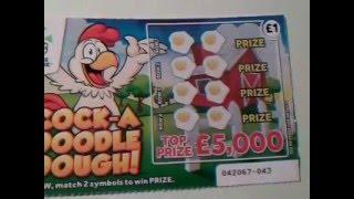 Scratchcard Cock-a-Doodle Dough! .with Moaning Pig