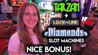 BONUS! Lock it Link Diamonds! Slot Machine! NICE WIN!!