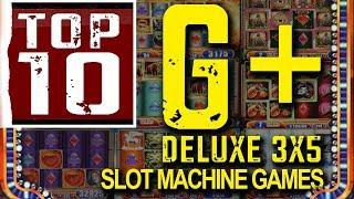 BIG WINS!  ** TOP 10  G+ DELUXE 3X5 Slot Machine Games by WMS BONUSES  - SLOT MUSEUM