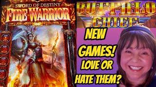 Love or Hate? New Games! Sword of Destiny Fire Warrior & Buffalo Chief Bonuses
