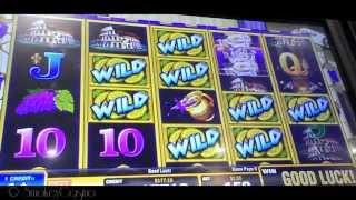 BACCHUS GOLD Slot Machine Bonus By BALLY