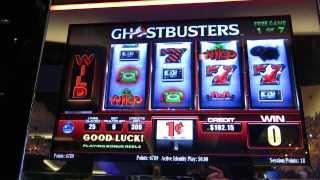 GHOSTBUSTERS Slot Machine Bonus-Good Win-Max Bet