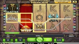 Free Egyptian Heroes Slot by NetEnt Video Preview | HEX