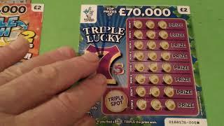 Scratchcard Friday..Triple 7"s..Payday..GOLDFEVER ..Double Match.CASHWORD.Lotto
