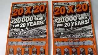 20X20 - Playing TWO $20 Instant Lottery Tickets