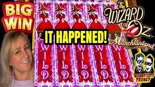 FULL SCREEN ALERT!•BIG WIN! THE WIZARD OF OZ MUNCHKINLAND SLOT! SHANNON GETS THE WITCH!