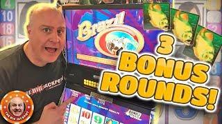 Huge Play! •BRAZIL BONU$ BONANZA! •Line Hit HANDPAY! | The Big Jackpot