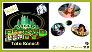 •Toto Slot Machine Bonus • Road to Emerald City - Nice Win