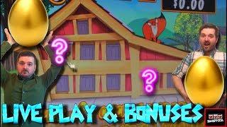 What Does SDGuy Love? CCOOCCKK! Trouble in the Henhouse Slot Machine Bonus Collection