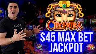 High Limit CLEOPATRA Slot Max Bet HANDPAY JACKPOT | Winning Money In Vegas | SE-3 | EP-24