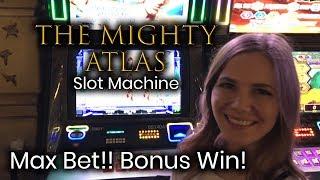 Max Bet Wolf Run Bonus!! Mighty Atlas Bonus Win!!!