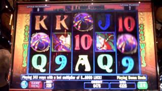 Dragonfly Slot Machine Bonus Win at Sands Casino in PA